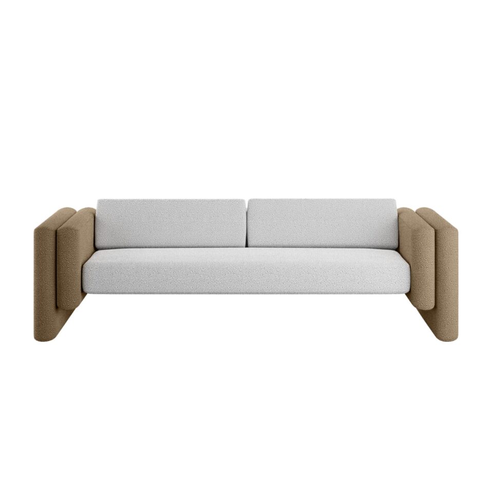 Lisola Sofa White Khaki